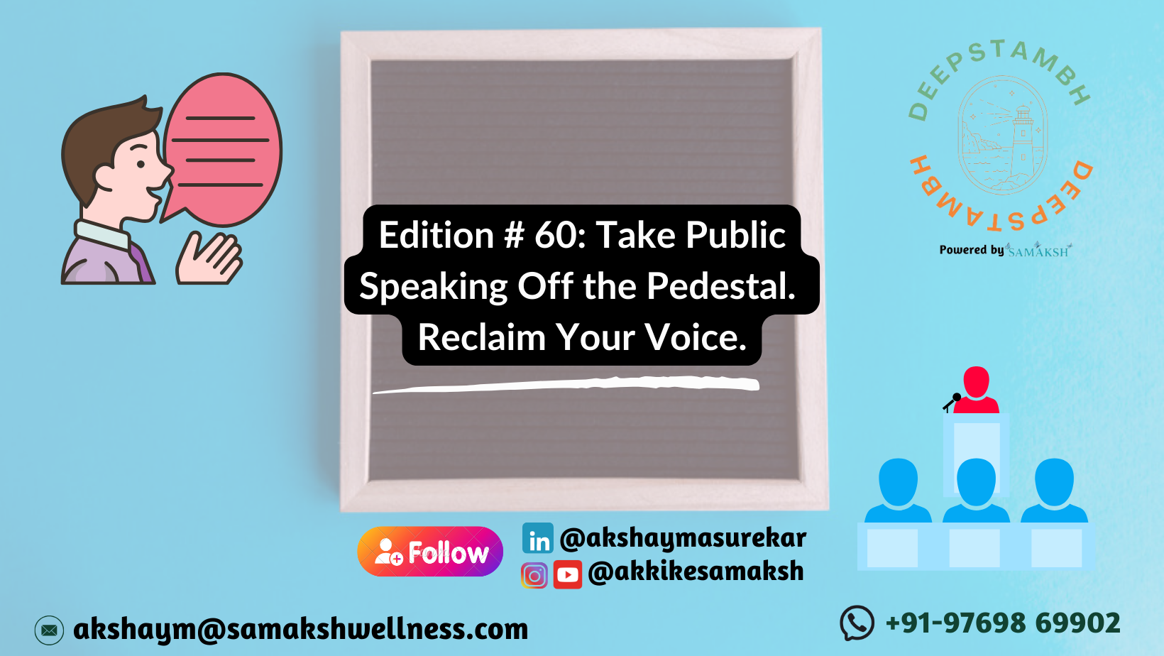 Take Public Speaking Off the Pedestal. Reclaim Your Voice.